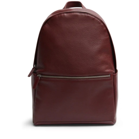 Saks Fifth Avenue Leather Backpack in Bordeaux (Maroon) main image 7